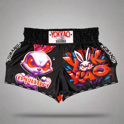 Pantalones cortos de muay thai Yokko Angry Rabbit