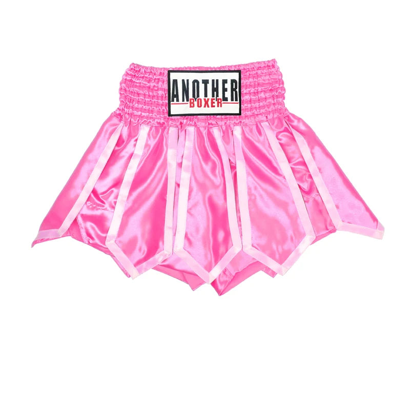 Professional title: "Muay Thai Shorts for Women, Men, and Kids - Kickboxing MMA Shorts with Lotus Tassels - BJJ Grappling Fight Wear"