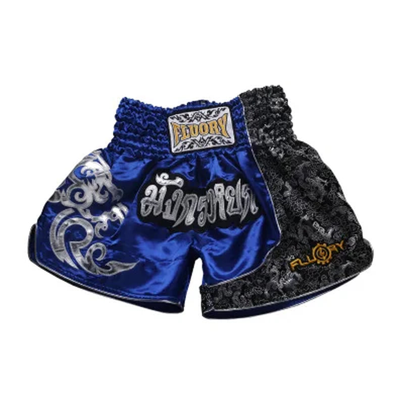 Fluory Printing Fight Shorts Boxing Shorts Embroidery Patches Muay Thai Shorts