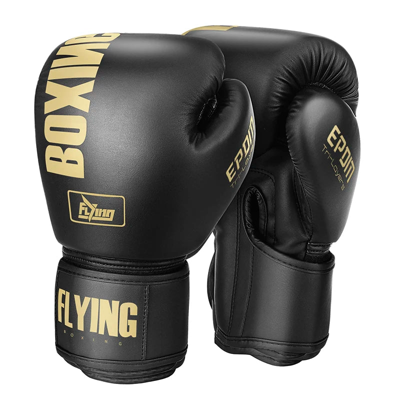 Boxing Gloves PU Leather Muay Thai Guantes De Boxeo Free Fight MMA Sandbag Training Glove for Men Women