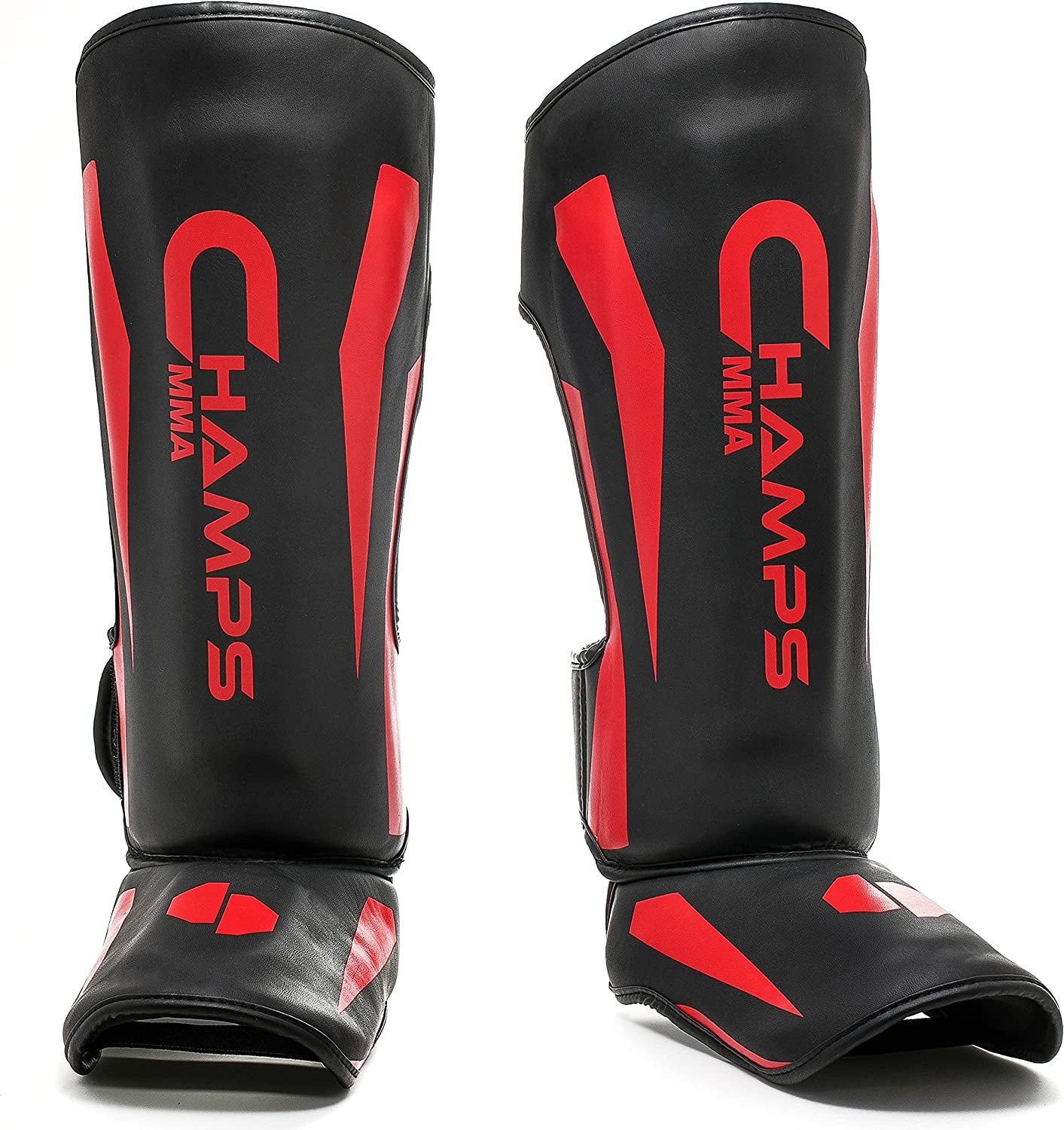 Martial Arts Shin Guards – Padded, Adjustable Muay Thai Leg Guards with Instep Protection for Kickboxing/Mma Training and Sparring – Durable, Professional MMA Equipment