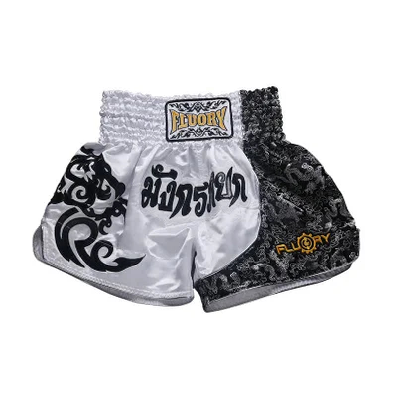 Fluory Printing Fight Shorts Boxing Shorts Embroidery Patches Muay Thai Shorts