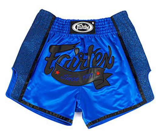 Blue Slim Fit Muay Thai Boxing Shorts - BS1702